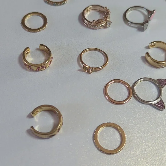 13 PC Girls' Stackable Rings Bundle - Picture 8 of 8